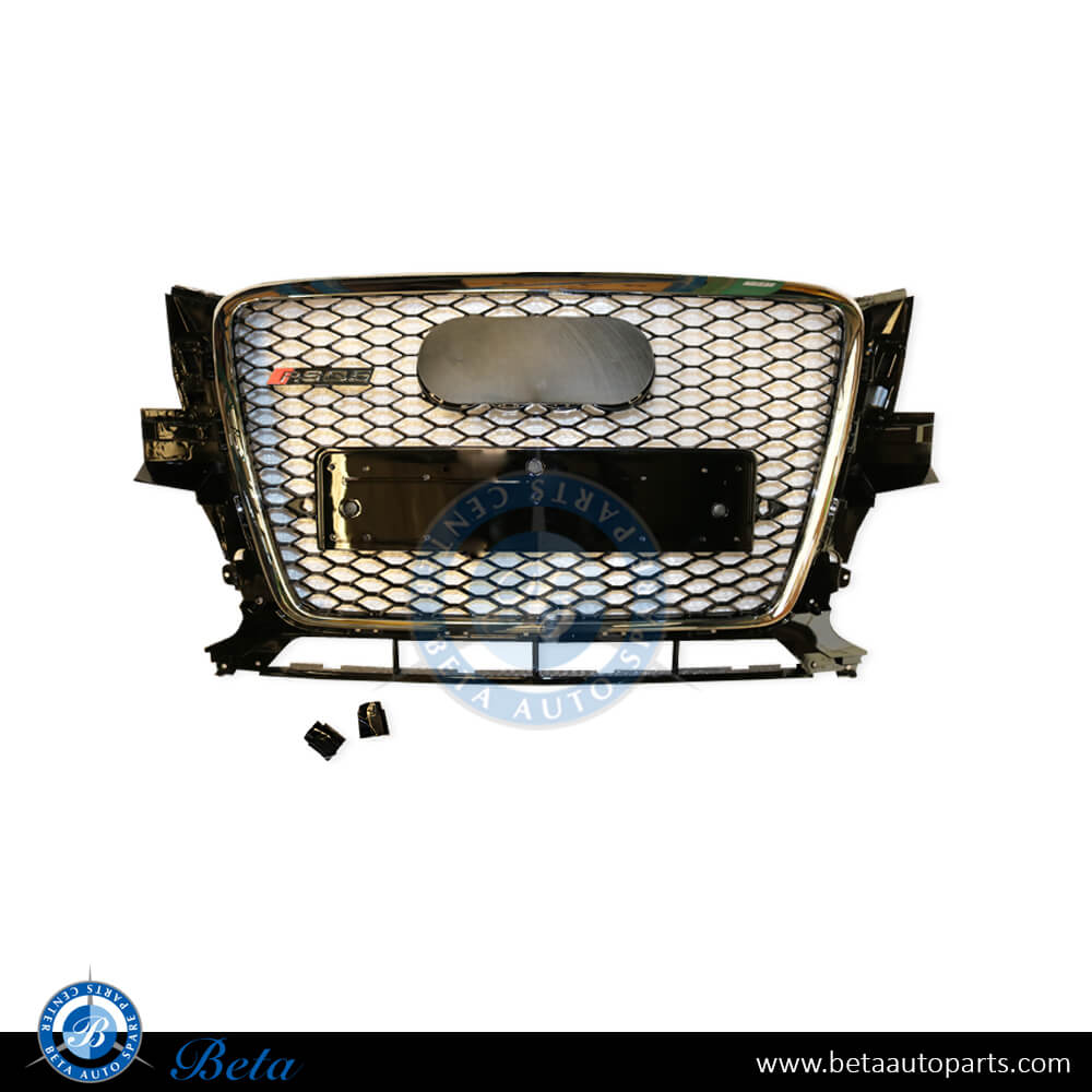 Grille RSQ5 look Black and Chrome color for Audi Q5 2009-2012 models, Part Number 8R0853651P Grille RSQ5 look Black and Chrome color for Audi Q5 2009-2012 models, Part Number 8R0853651P